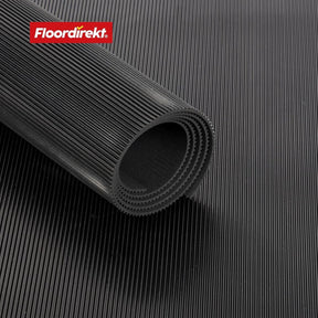 Tapis de protection pour câbles en caoutchouc | Finement nervuré | Antidérapant, épaisseur 3 mm | Pont de câbles idéal pour les manifestations et événements