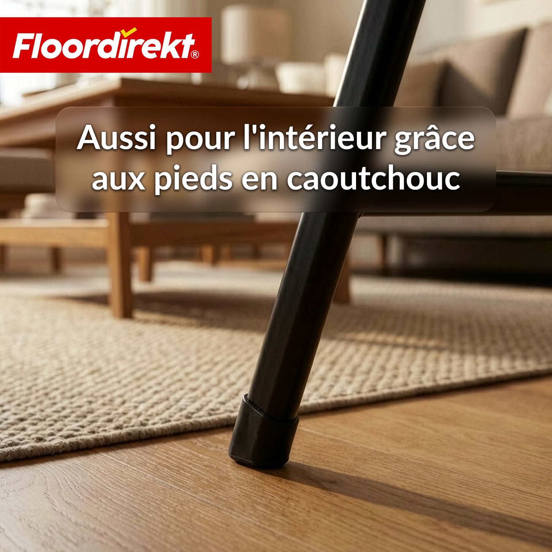 Table pliante | Kobe | Table de jardin pliante noire en effet rotin | 60 × 60 cm