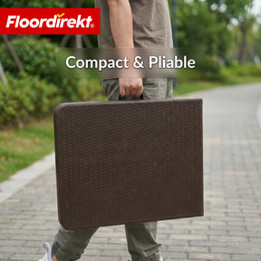 Table pliante | Miyako | Table de jardin résistante aux intempéries 183 × 75 cm | Pliable avec poignée de transport pour jardin, terrasse & événements