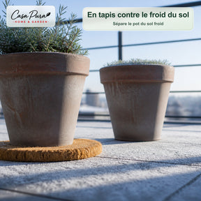 Natte en coco 100 × 1000 cm | Rouleau de 10 m en 100 % fibre de coco | 10 mm d’épaisseur