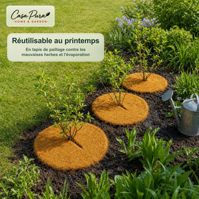 Natte coco sur mesure | 100 % fibre de coco | Protection hivernale & plantes | Largeur 100 cm