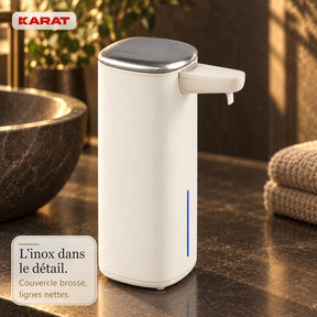 Distributeur automatique de savon mousse | Liora | Sans contact avec capteur, batterie USB-C & inox | 250 ml