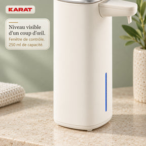 Distributeur automatique de savon mousse | Liora | Sans contact avec capteur, batterie USB-C & inox | 250 ml