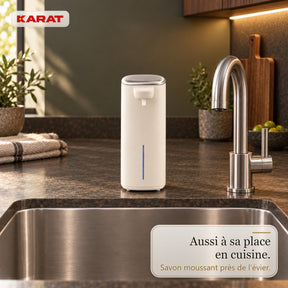 Distributeur automatique de savon mousse | Liora | Sans contact avec capteur, batterie USB-C & inox | 250 ml