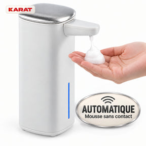 Distributeur automatique de savon mousse | Liora | Sans contact avec capteur, batterie USB-C & inox | 250 ml