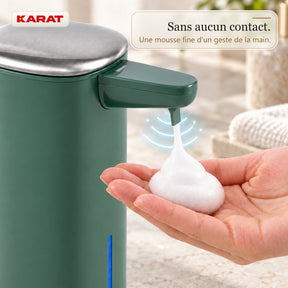 Distributeur automatique de savon mousse | Liora | Sans contact avec capteur, batterie USB-C & inox | 250 ml