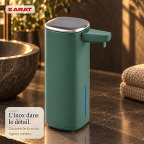 Distributeur automatique de savon mousse | Liora | Sans contact avec capteur, batterie USB-C & inox | 250 ml