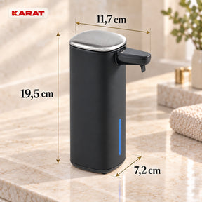 Distributeur automatique de savon mousse | Liora | Sans contact avec capteur, batterie USB-C & inox | 250 ml