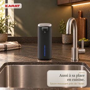 Distributeur automatique de savon mousse | Liora | Sans contact avec capteur, batterie USB-C & inox | 250 ml