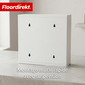 Armoire à pharmacie | Allen | Armoire à médicaments verrouillable en acier inoxydable ou thermolaqué blanc | Avec porte en verre