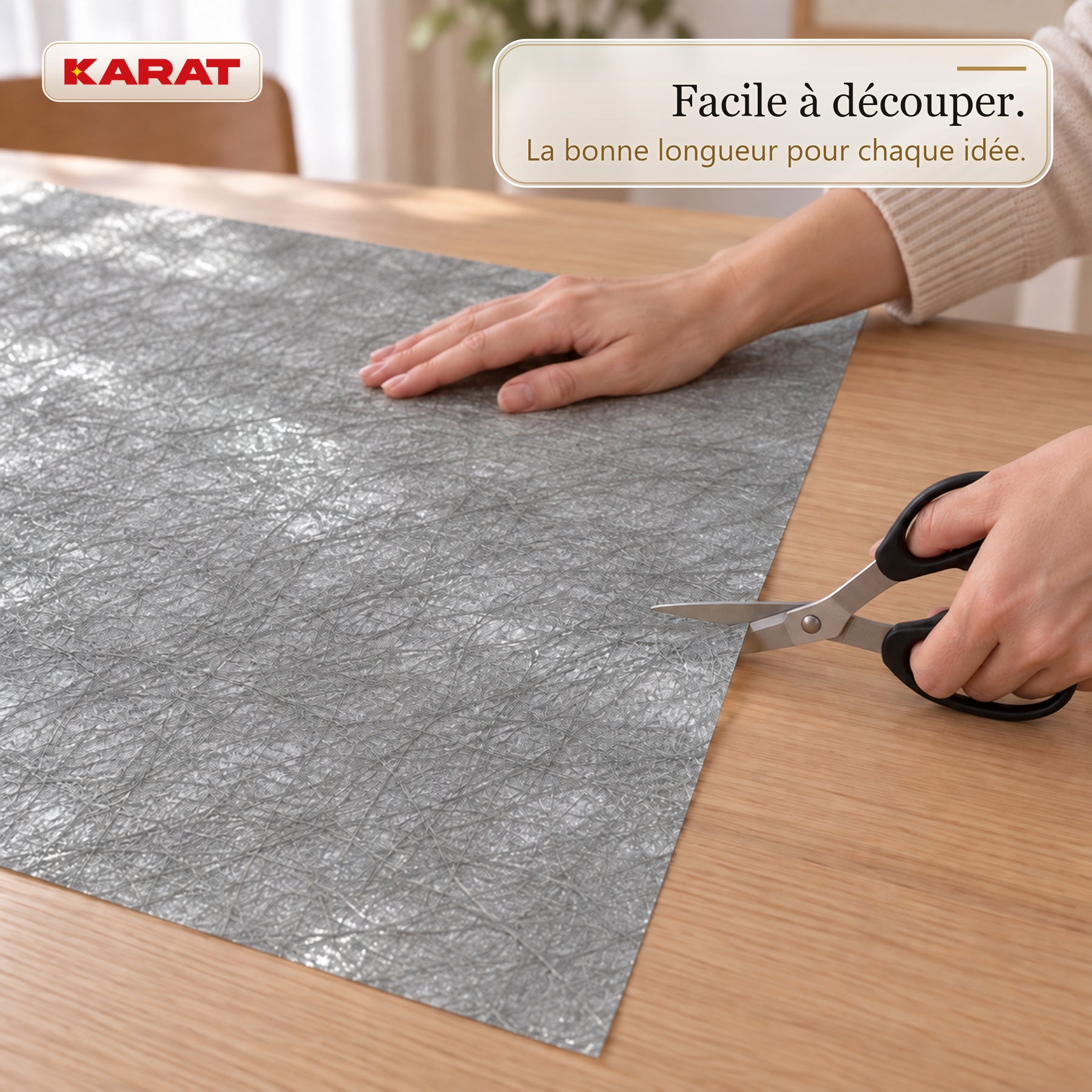 Chemin de table | Monarch | Voile décoratif à reflets métallisés | Rouleau 30 cm x 25 m | 13 coloris
