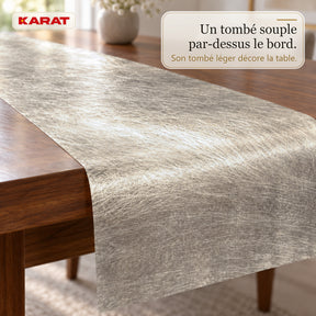 Chemin de table | Monarch | Voile décoratif à reflets métallisés | Rouleau 30 cm x 25 m | 13 coloris