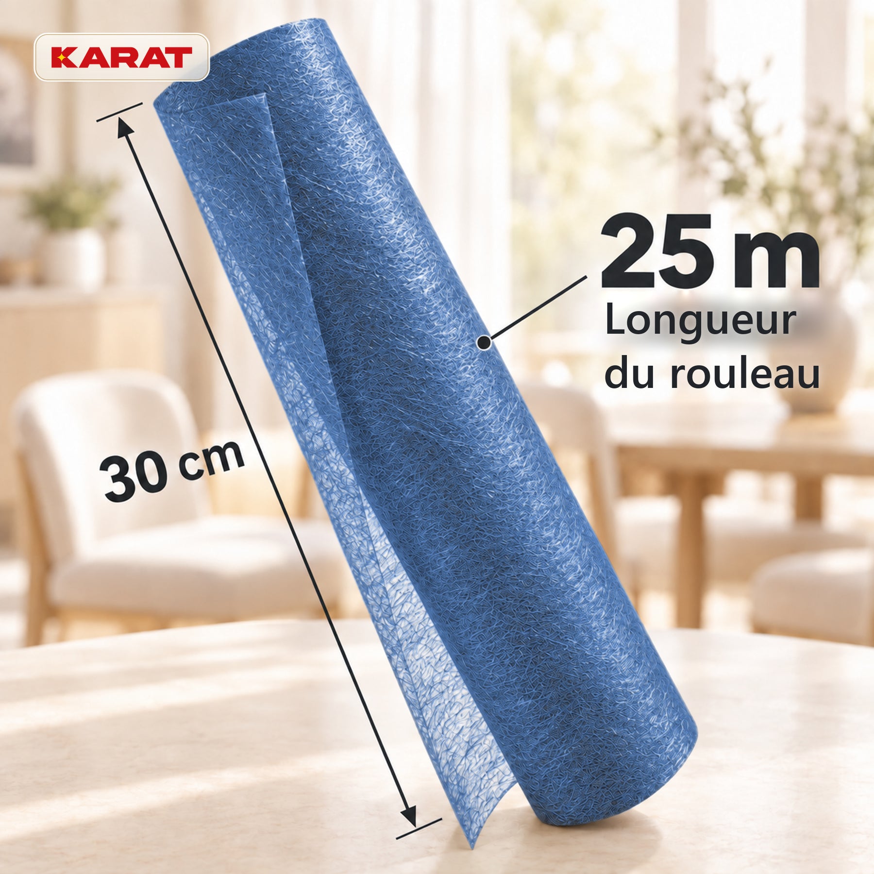 Chemin de table | Monarch | Voile décoratif à reflets métallisés | Rouleau 30 cm x 25 m | 13 coloris