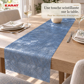 Chemin de table | Monarch | Voile décoratif à reflets métallisés | Rouleau 30 cm x 25 m | 13 coloris