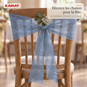 Chemin de table | Monarch | Voile décoratif à reflets métallisés | Rouleau 30 cm x 25 m | 13 coloris