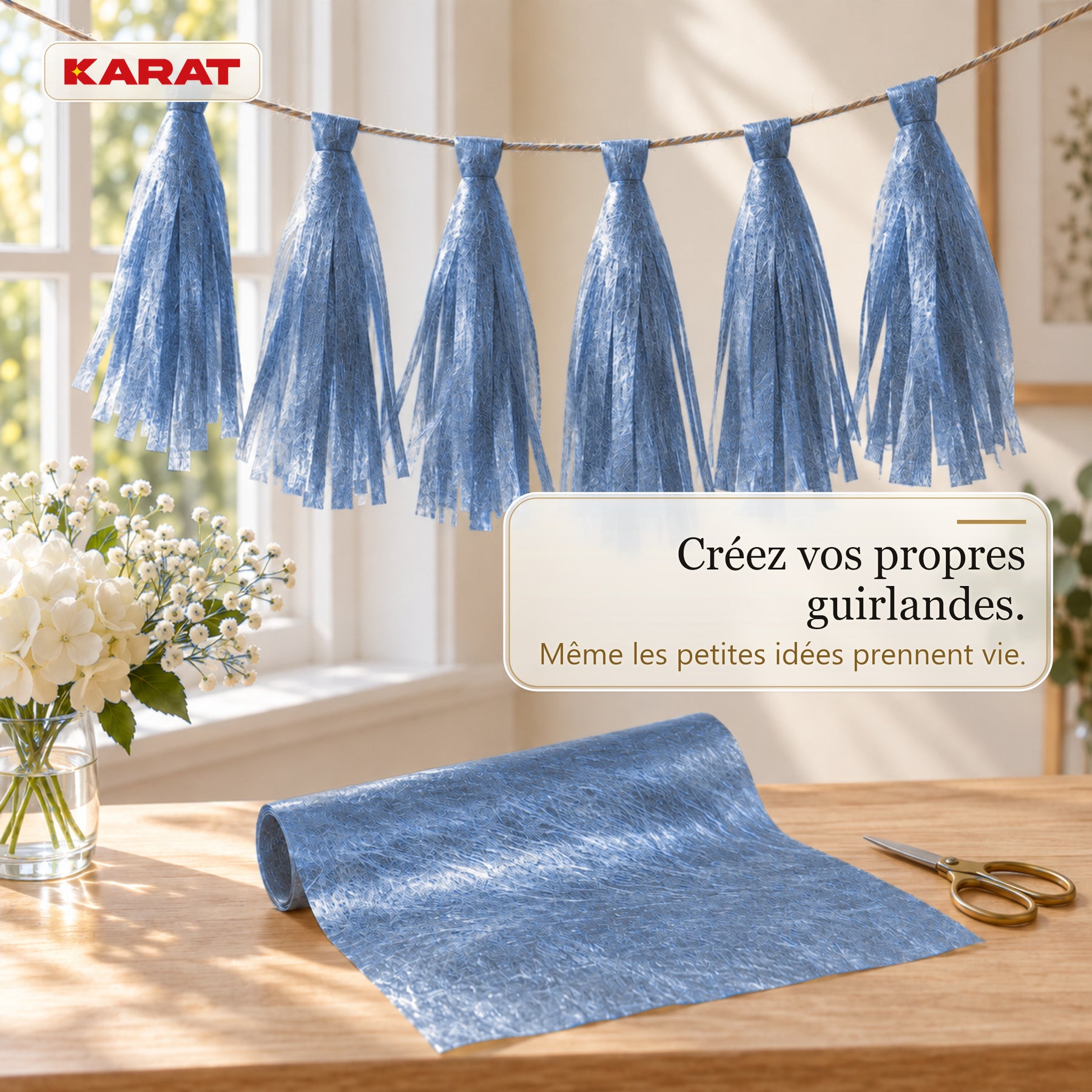 Chemin de table | Monarch | Voile décoratif à reflets métallisés | Rouleau 30 cm x 25 m | 13 coloris