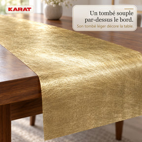 Chemin de table | Monarch | Voile décoratif à reflets métallisés | Rouleau 30 cm x 25 m | 13 coloris