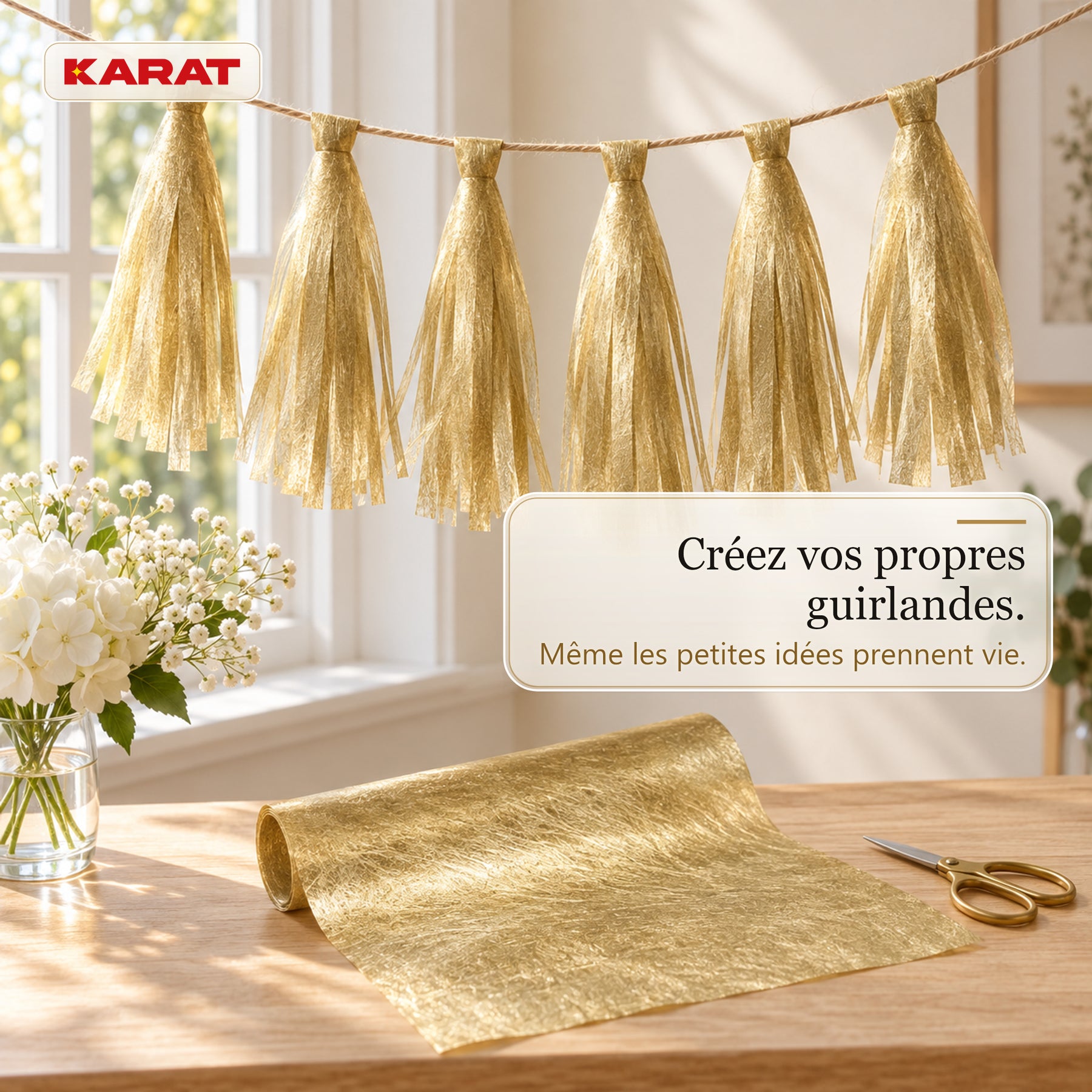Chemin de table | Monarch | Voile décoratif à reflets métallisés | Rouleau 30 cm x 25 m | 13 coloris