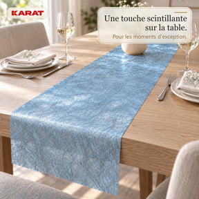 Chemin de table | Monarch | Voile décoratif à reflets métallisés | Rouleau 30 cm x 25 m | 13 coloris