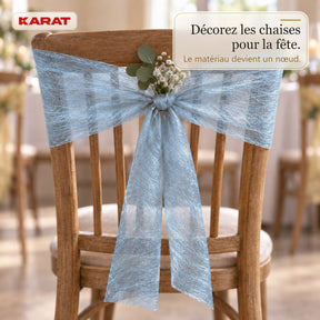 Chemin de table | Monarch | Voile décoratif à reflets métallisés | Rouleau 30 cm x 25 m | 13 coloris