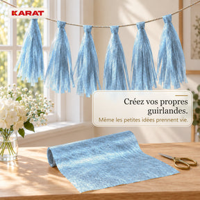 Chemin de table | Monarch | Voile décoratif à reflets métallisés | Rouleau 30 cm x 25 m | 13 coloris