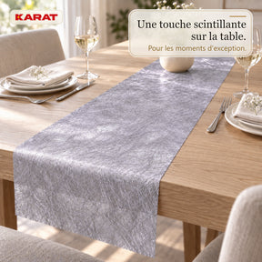 Chemin de table | Monarch | Voile décoratif à reflets métallisés | Rouleau 30 cm x 25 m | 13 coloris