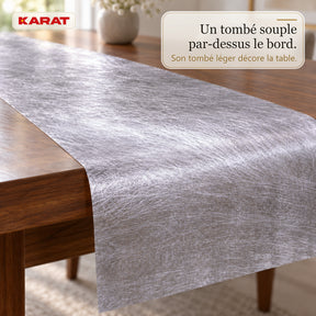 Chemin de table | Monarch | Voile décoratif à reflets métallisés | Rouleau 30 cm x 25 m | 13 coloris