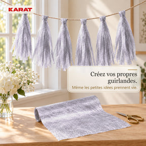 Chemin de table | Monarch | Voile décoratif à reflets métallisés | Rouleau 30 cm x 25 m | 13 coloris