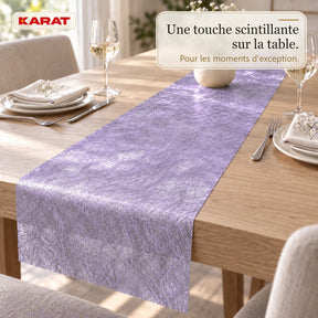 Chemin de table | Monarch | Voile décoratif à reflets métallisés | Rouleau 30 cm x 25 m | 13 coloris
