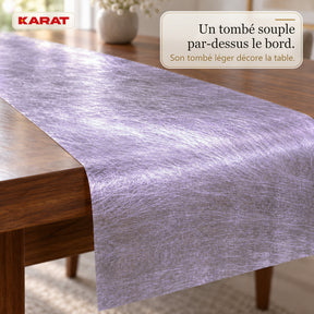 Chemin de table | Monarch | Voile décoratif à reflets métallisés | Rouleau 30 cm x 25 m | 13 coloris