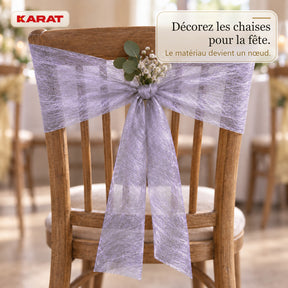 Chemin de table | Monarch | Voile décoratif à reflets métallisés | Rouleau 30 cm x 25 m | 13 coloris
