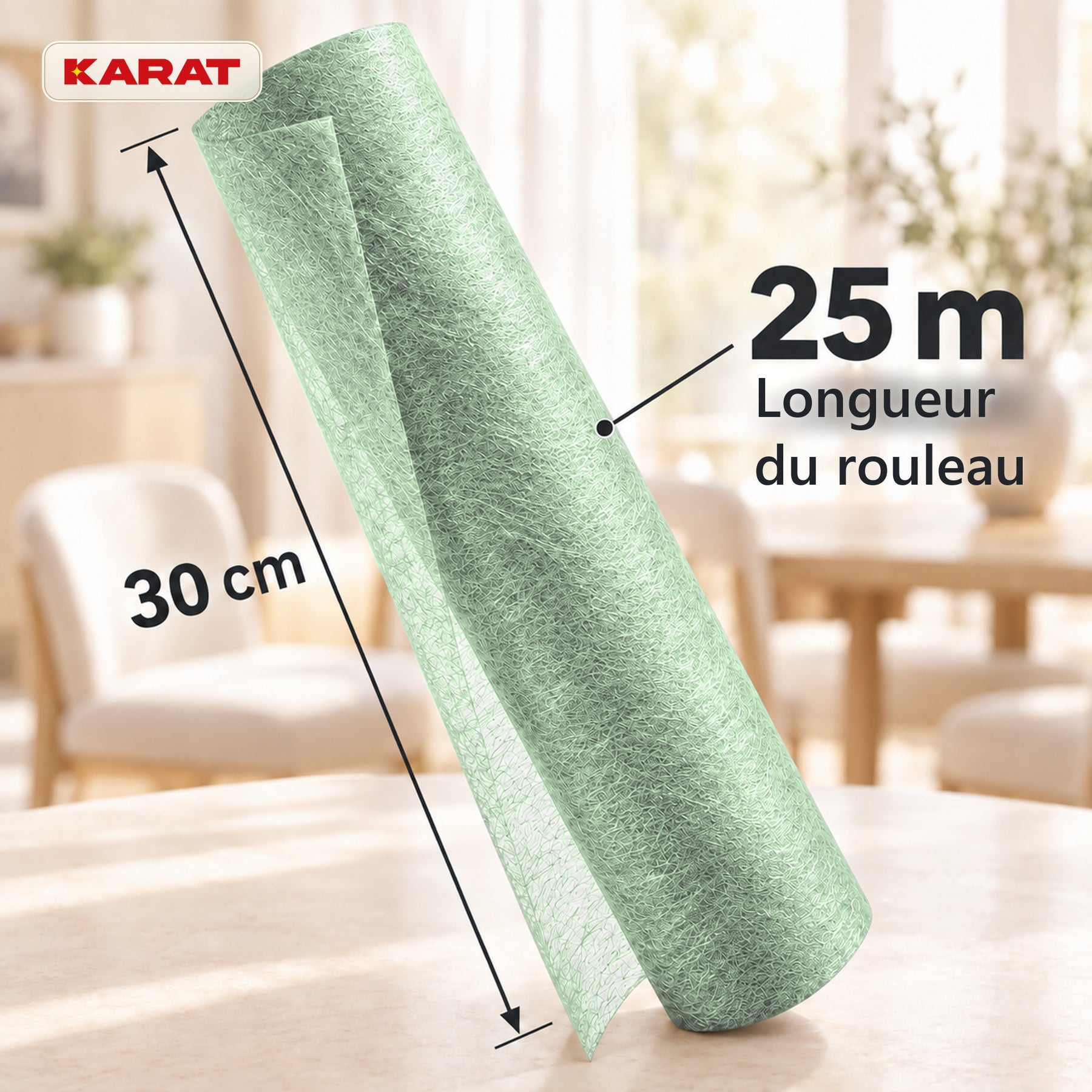 Chemin de table | Monarch | Voile décoratif à reflets métallisés | Rouleau 30 cm x 25 m | 13 coloris