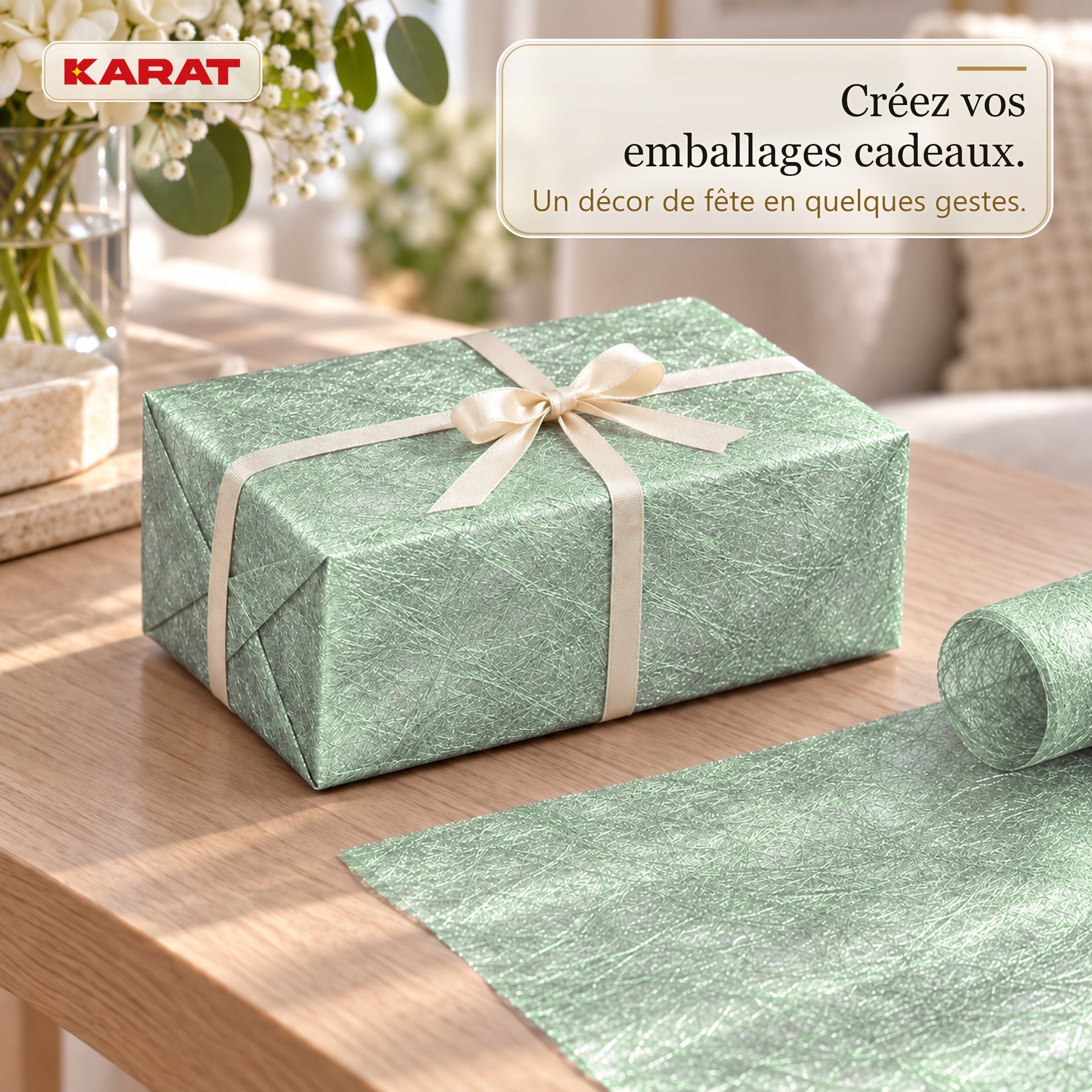 Chemin de table | Monarch | Voile décoratif à reflets métallisés | Rouleau 30 cm x 25 m | 13 coloris