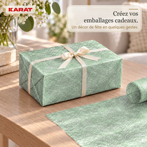 Chemin de table | Monarch | Voile décoratif à reflets métallisés | Rouleau 30 cm x 25 m | 13 coloris