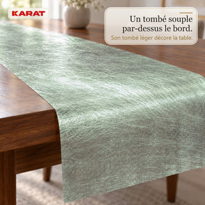 Chemin de table | Monarch | Voile décoratif à reflets métallisés | Rouleau 30 cm x 25 m | 13 coloris