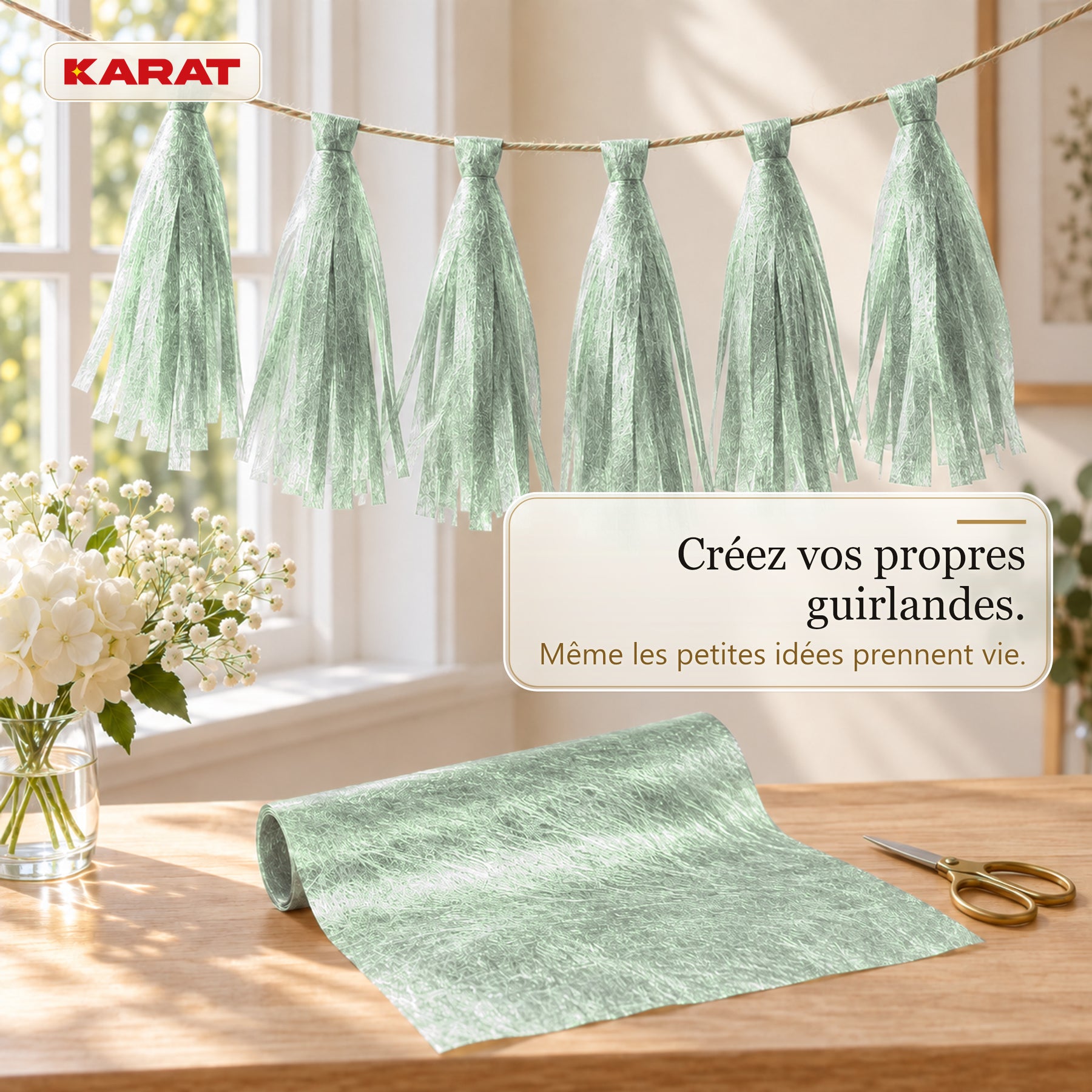 Chemin de table | Monarch | Voile décoratif à reflets métallisés | Rouleau 30 cm x 25 m | 13 coloris