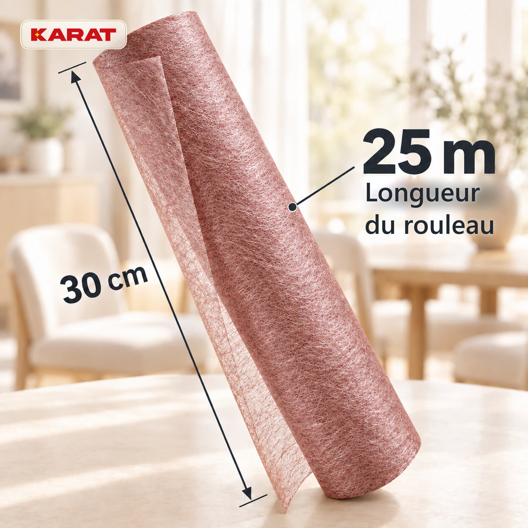 Chemin de table | Monarch | Voile décoratif à reflets métallisés | Rouleau 30 cm x 25 m | 13 coloris