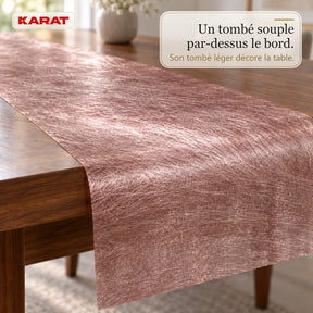 Chemin de table | Monarch | Voile décoratif à reflets métallisés | Rouleau 30 cm x 25 m | 13 coloris