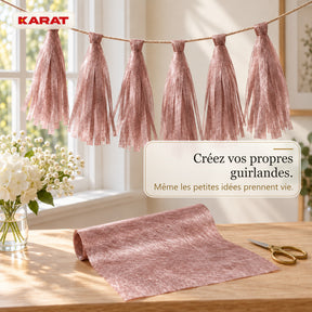 Chemin de table | Monarch | Voile décoratif à reflets métallisés | Rouleau 30 cm x 25 m | 13 coloris