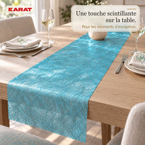 Chemin de table | Monarch | Voile décoratif à reflets métallisés | Rouleau 30 cm x 25 m | 13 coloris