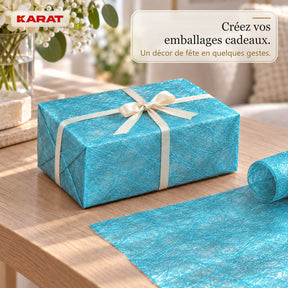 Chemin de table | Monarch | Voile décoratif à reflets métallisés | Rouleau 30 cm x 25 m | 13 coloris