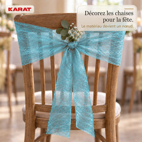 Chemin de table | Monarch | Voile décoratif à reflets métallisés | Rouleau 30 cm x 25 m | 13 coloris