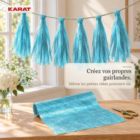Chemin de table | Monarch | Voile décoratif à reflets métallisés | Rouleau 30 cm x 25 m | 13 coloris