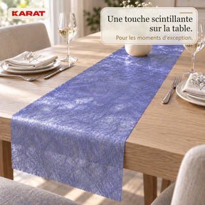 Chemin de table | Monarch | Voile décoratif à reflets métallisés | Rouleau 30 cm x 25 m | 13 coloris