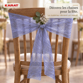 Chemin de table | Monarch | Voile décoratif à reflets métallisés | Rouleau 30 cm x 25 m | 13 coloris