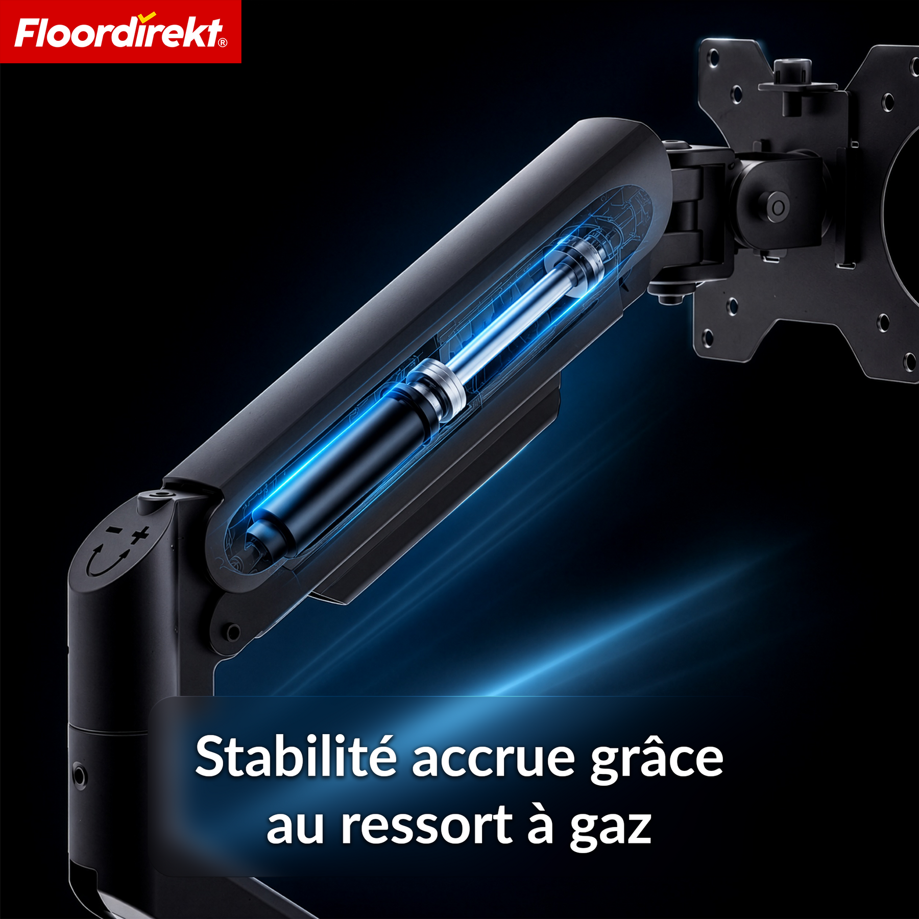 F5_Noir - Bras double pour 2 écrans