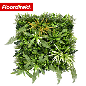 Mur végétal | Fire Sky | Panneau de plantes artificielles naturel et sans entretien | Résistant au soleil & extensible grâce au système de clips | 50 × 50 cm