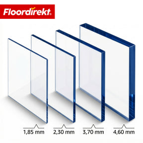 Plaques en plastique | Transparent | Plaques en polystyrène en différentes tailles et épaisseurs