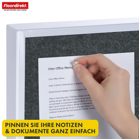 Tableau de présentation mobile | Giant | Tableau feutre double face 80 x 120 cm avec roulettes verrouillables et tablette | Disponible en plusieurs couleurs