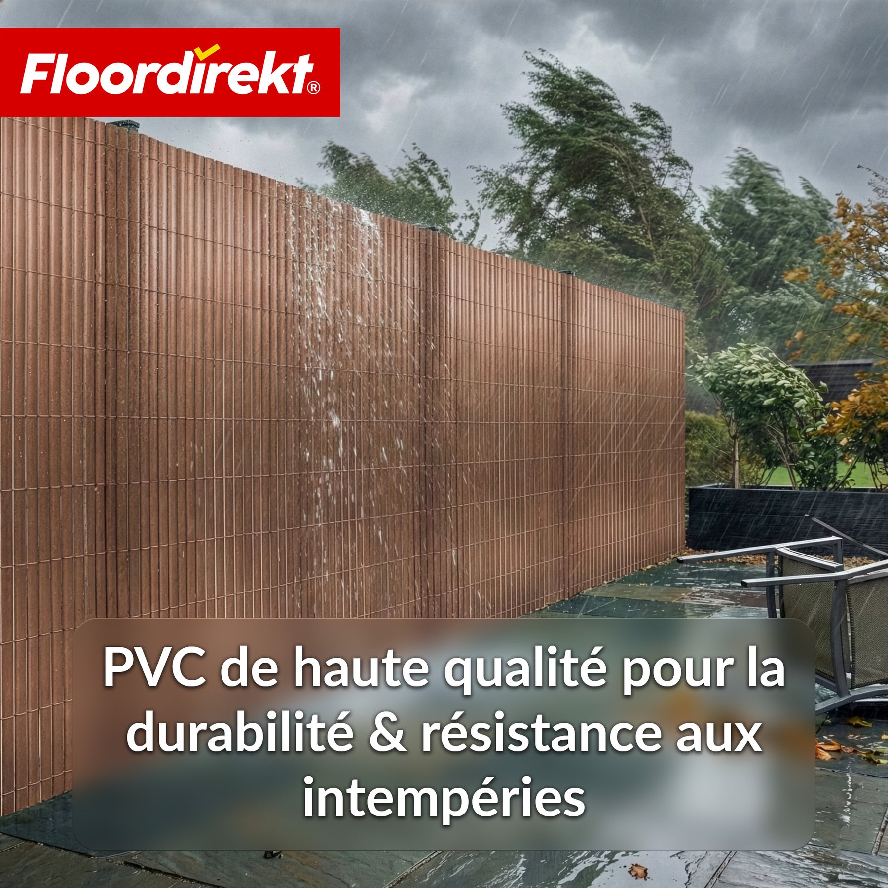 Brise-vue en PVC | Résistant aux intempéries & aux UV | Brise-vue pour balcon & jardin | 4 couleurs | Différentes tailles